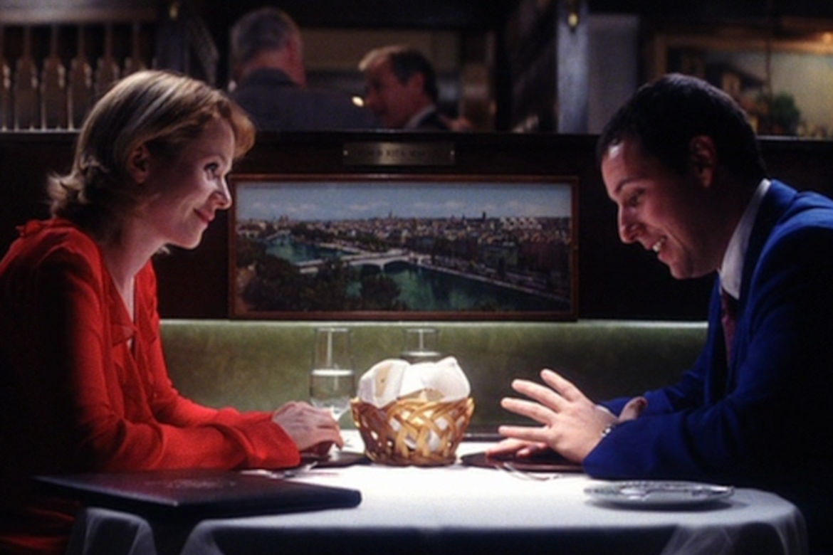 Apesar de frequentemente receber críticas negativas da imprensa especializada, Sandler demonstrou versatilidade ao atuar em dramas elogiados. Sua performance em “Embriagado de Amor”, dirigido por Paul Thomas Anderson, surpreendeu pela intensidade emocional. 
