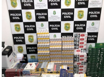 Mais de 7 mil carteiras de cigarro falsificadas foram apreendidas 