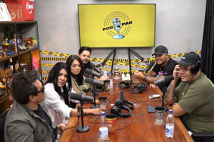 Eu senti um 'passamento', um desmaio (antes da entrevista). Mas nada que o Podpah não resolva, está tudo ótimo. Qualquer coisa, se eu ficar tonta, eu vou ali. Mas comi igual a uma lontra, ontem jantamos um sushi maravilhoso, contou.