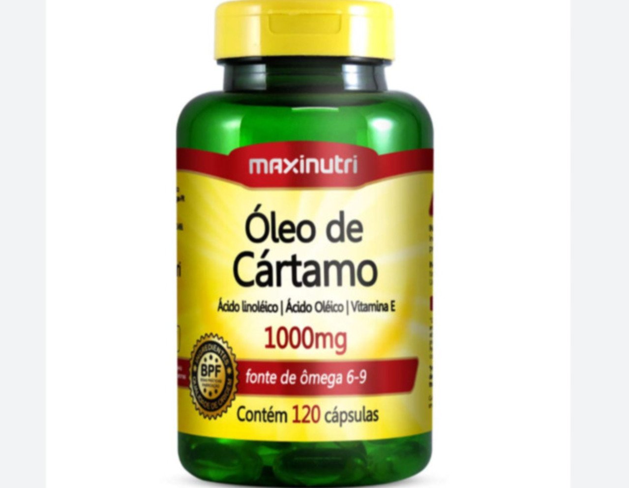 Óleo de Cártamo - Com boa concentração de ômega-6 e propriedades antioxidantes, ajuda no controle do peso e no combate a inflamações. Serve para cozinhar, refogar e para ser usado frio, em molhos para saladas e pratos leves.
