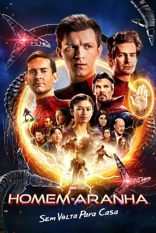 O destaque maior foi “Homem-Aranha: Sem Volta para Casa” (2021), que reuniu Tom Holland, Tobey Maguire e Andrew Garfield, além de vilões clássicos. 