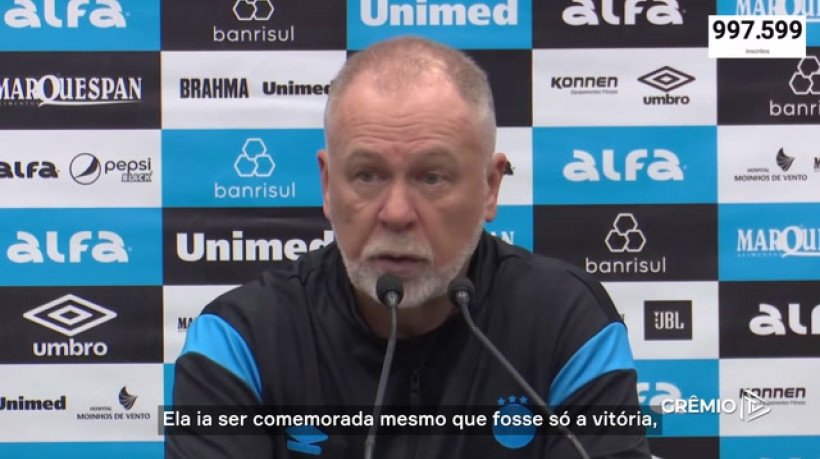 Mano celebra vitória de virada e 'comportamento' do Grêmio