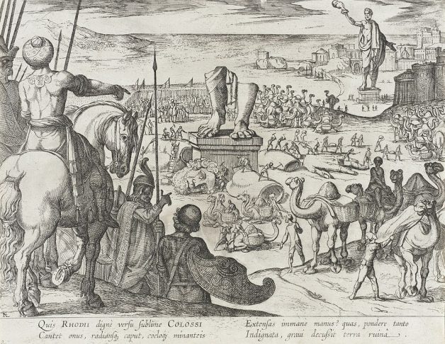 Simbolizava a vitória de Rodes contra um cerco militar e seu poder marítimo. A estátua foi derrubada por um terremoto em 226 a.C. e nunca reconstruída. Seus restos ficaram no chão por séculos até serem vendidos como sucata.