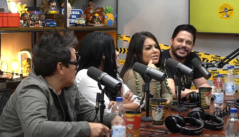 Alguns dias antes de ser internada, ela deu uma entrevista ao Podpah afirmando que se sentiu mal antes de entrar no estúdio: 