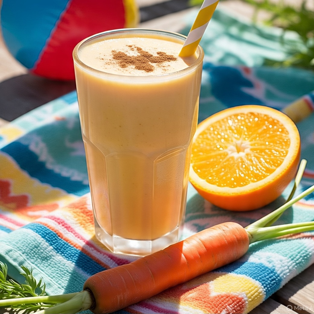 Leite com cenoura e laranja: Uma bomba de vitamina A e C, que fortalece a visão e o sistema imunológico. A mistura é levemente adocicada e vibrante. Pode ser consumida gelada pela manhã.
