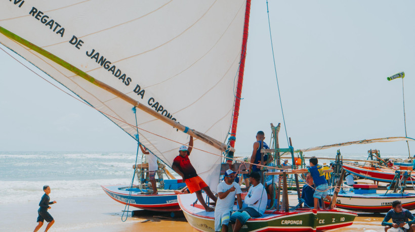 Imagens da 26º Jangada da Praia da Caponga, em Cascavel (CE)