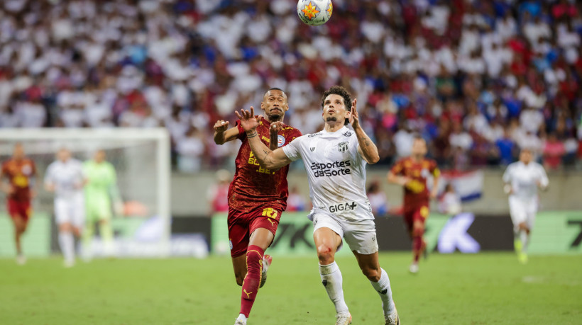 Partida entre Bahia e Ceará pela semifinal da Copa do Nordeste 2025