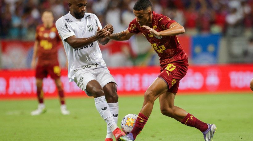 Partida entre Bahia e Ceará pela semifinal da Copa do Nordeste 2025