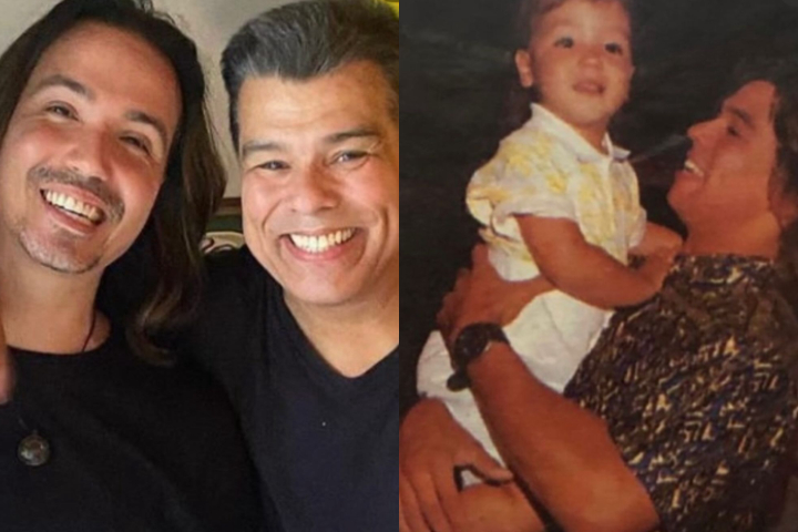 No dia 25/06, o ator compartilhou fotos raras ao lado do filho mais velho, Luã Yvys, que fez aniversário. 