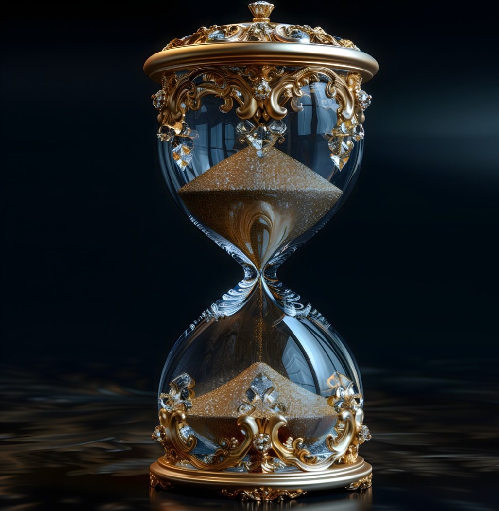 Acredita-se que ela tenha surgido na Idade Média, possivelmente na Europa do século VIII ou IX, inspirada em instrumentos anteriores como relógios de água e de sol. Com o tempo, se tornou símbolo de passagem e finitude.