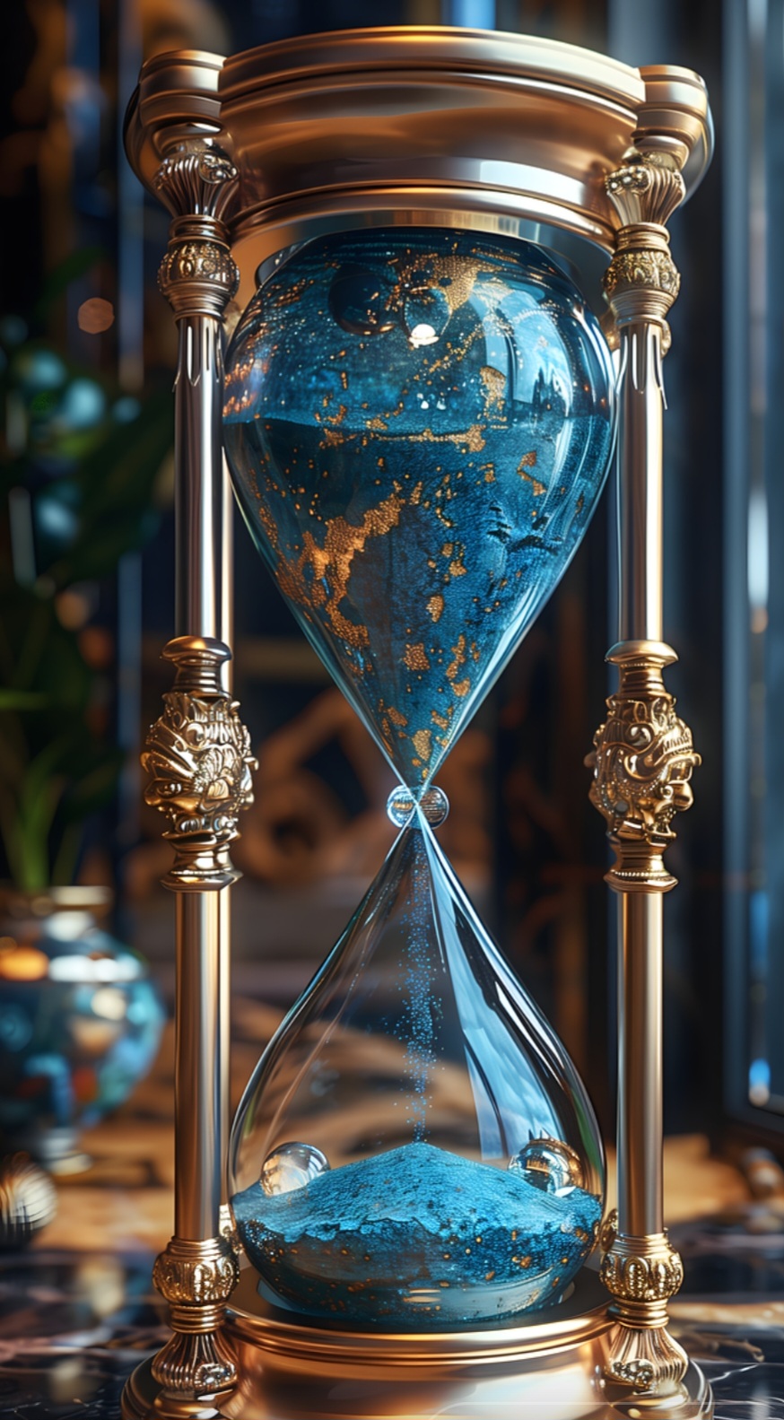 Na decoração, a ampulheta ganhou status de peça vintage e elegante. Aparece em estantes, mesas de centro e consultórios como objeto artístico e ao mesmo tempo funcional.