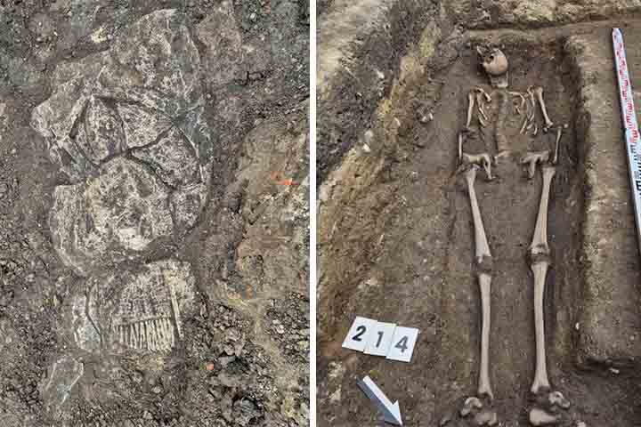 A identidade do cavaleiro é desconhecida, mas o túmulo indica que ele era alguém de alta posição, como um comandante.