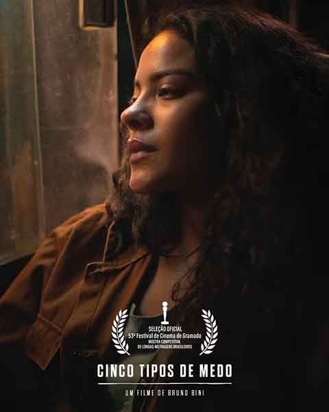 A atriz protagoniza o longa-metragem “Cinco Tipos de Medo”, que faz sua estreia mundial no tradicional Festival de Gramado, no Rio Grande do Sul. O filme está na mostra competitiva do evento. 
