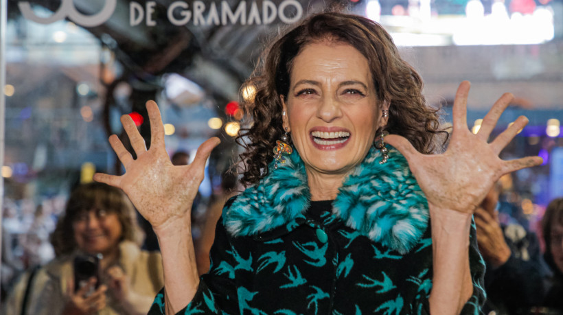 53º Festival de Cinema de Gramado - Calçada da Fama com a atriz Denise Fraga 