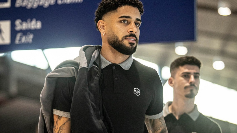 Matheus Bahia foi um dos atletas que estavam em Fortaleza e viajaram para encontrar o elenco do Ceará antes do jogo contra o Grêmio. 