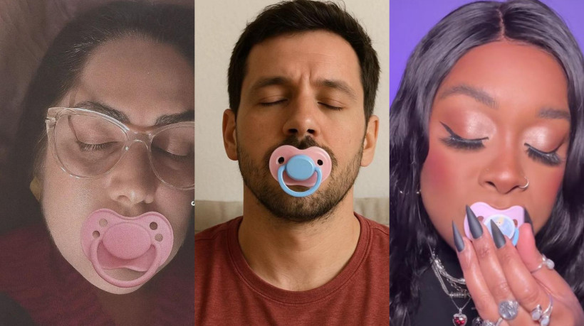 Alguns em tom de piada, outros explicando, a trend permeia as redes sociais e geram dúvidas sobre a possível problemática de adultos usando chupetas.