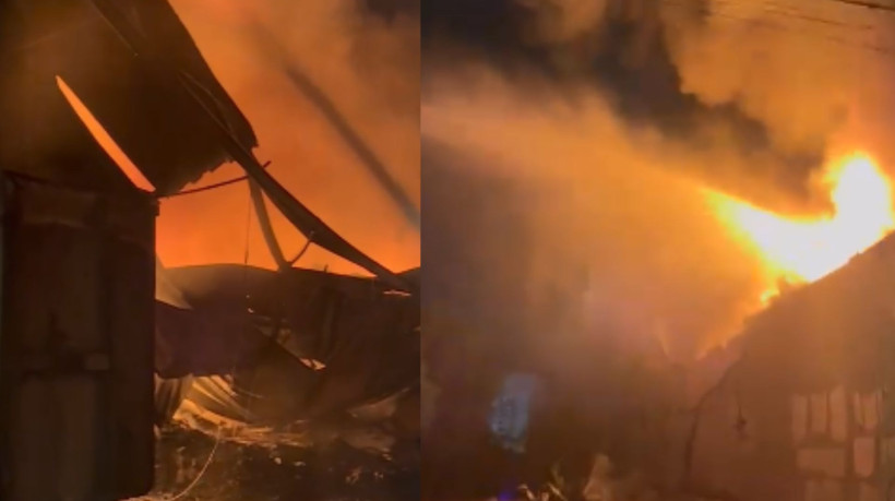 Empresa DM Ambiental sofre forte incêndio na rua Dr. Paulo de Almeida Sanford, no bairro Parque Silvana, em Sobral, nessa quarta-feira, 20