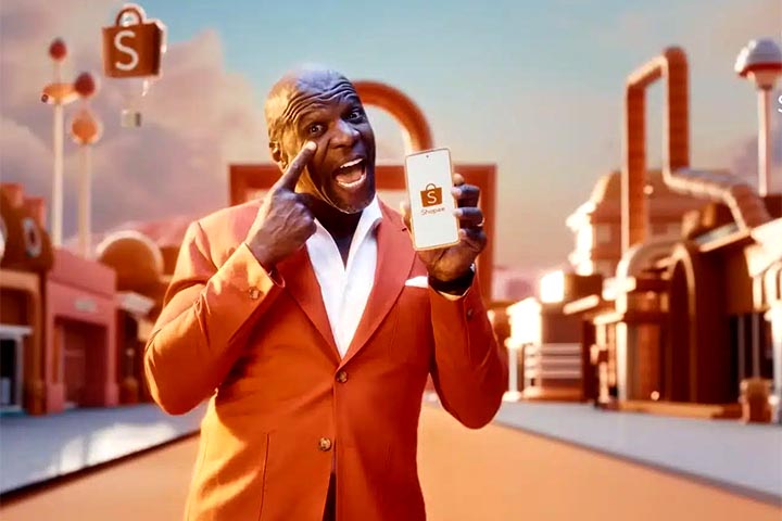 Crews também é conhecido por suas campanhas publicitárias, especialmente os comerciais da Old Spice, que se tornaram virais. Uma das mais recentes foi a campanha de aniversário de 5 anos da plataforma da Shopee no Brasil.