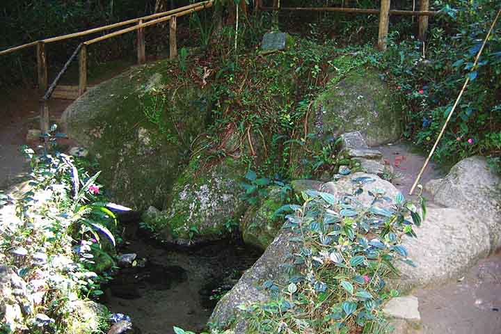Ele nasce em Salesópolis (foto), próximo ao Oceano Atlântico, mas flui em direção contrária devido às montanhas da Serra do Mar, desaguando no rio Paraná, na divisa com Mato Grosso do Sul.