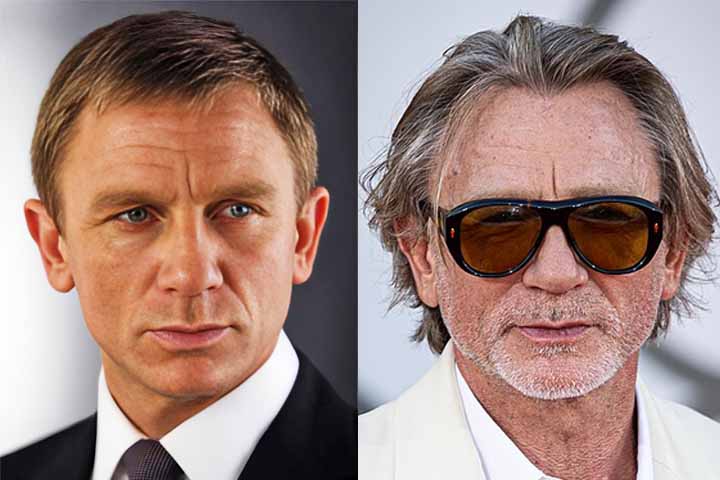 Daniel Craig (5 filmes) - Craig reinterpretou Bond com um tom mais realista e “mundano”, explorando um lado mais frágil e humano do personagem.