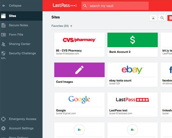 No Lastpass é possível salvar códigos de acesso e nomes de usuário, deixando tudo protegido com criptografia de alto nível. Assim, o usuário não precisa digitar nada quando for acessar contas online.