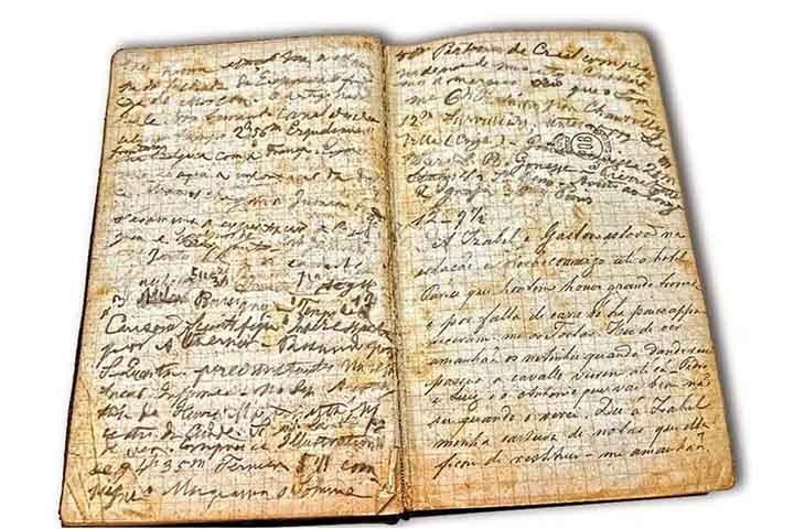 As anotações revelam experiências marcantes do imperador, como sua presença na Exposição da Filadélfia em 1876, onde conheceu o telefone de Alexander Graham Bell.