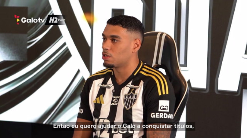 Ruan Tressoldi é anunciado: 'Quero colocar meu nome na história do Galo'