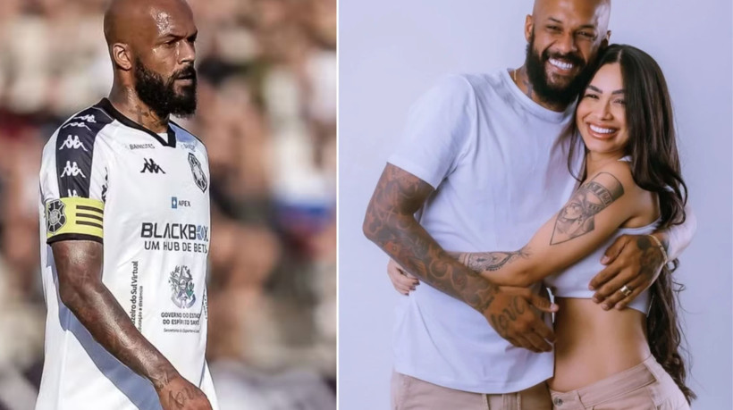 Andressa Marinho, esposa do volante Bruno Silva, anunciou a separação nas redes sociais