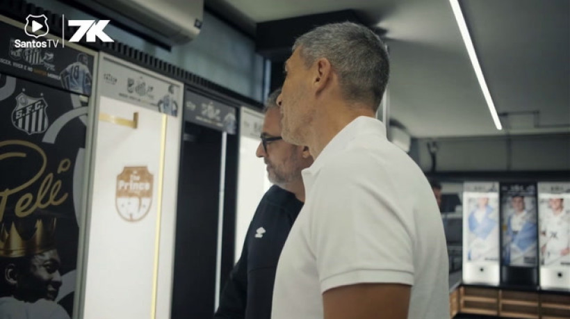 Primeiro dia de Vojvoda no comando do Santos