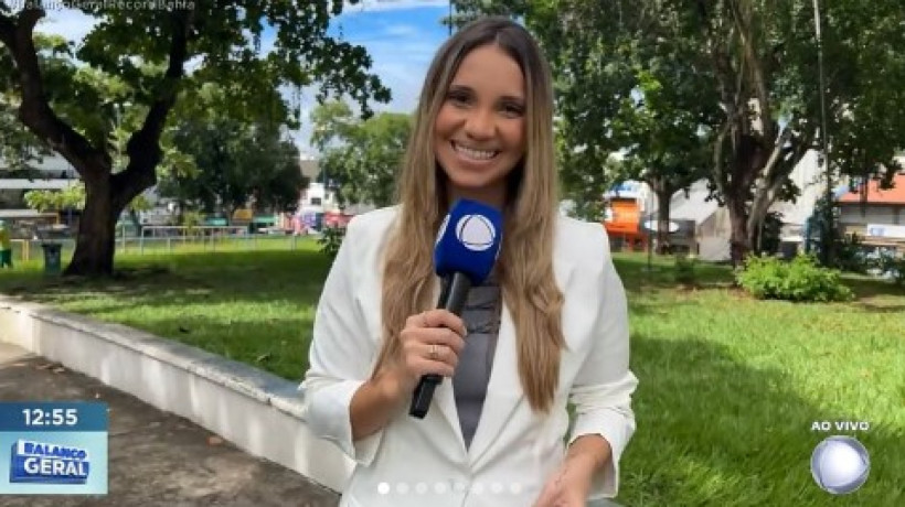 A jornalista interrompeu sua participação no telejornal 