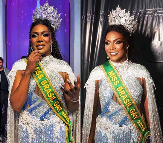 Jade Hwskaier, representante do Rio de Janeiro, foi eleita vencedora da 43ª edição do Miss Brasil Gay - considerado o mais tradicional evento de beleza transformista do país .
