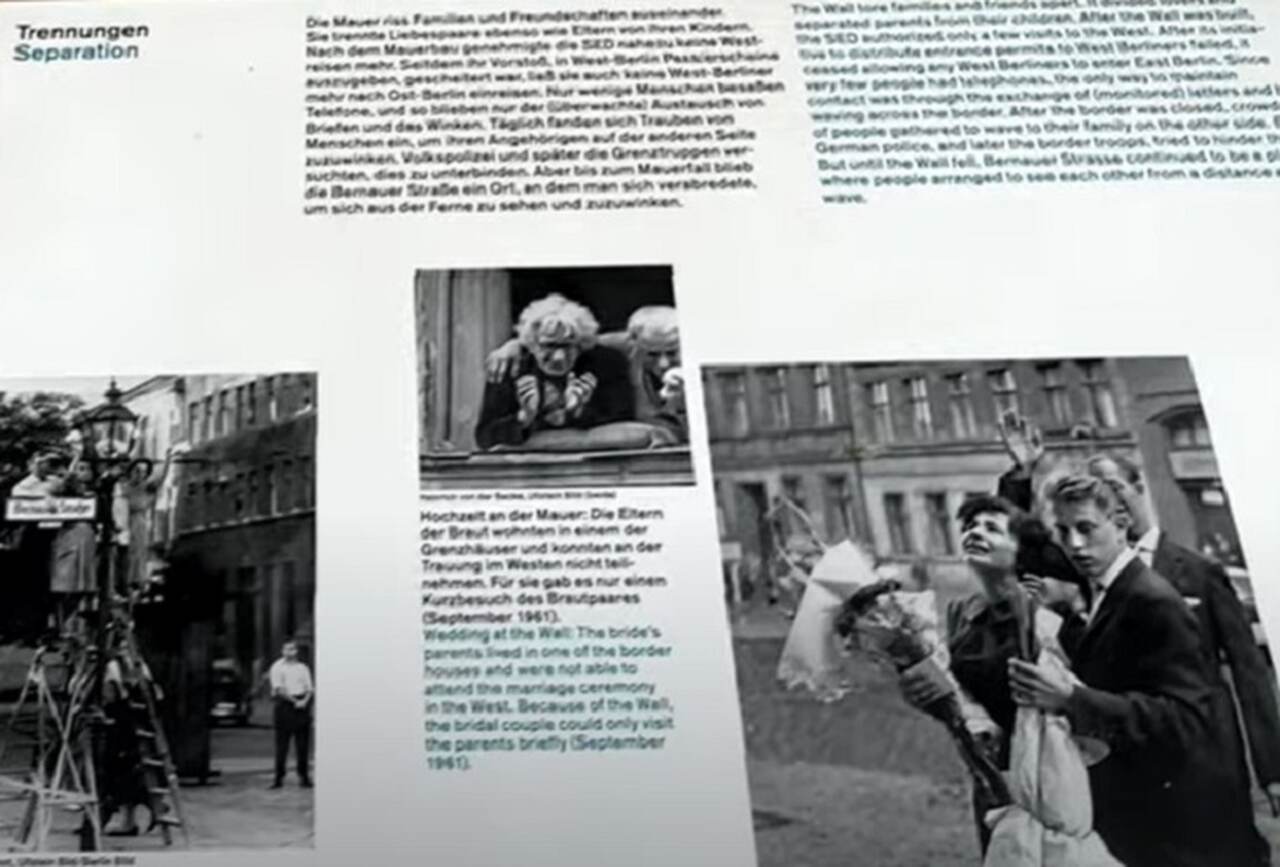 Memorial do Muro de Berlim (Gedenkstätte Berliner Mauer) - Descrição: Este memorial, localizado na Bernauer Strasse, preserva uma seção original do Muro de Berlim e oferece exposições sobre a divisão da cidade - Localização: Bernauer Strasse - Referências Históricas: O memorial explora as histórias de vidas afetadas pelo muro e as tentativas de fuga