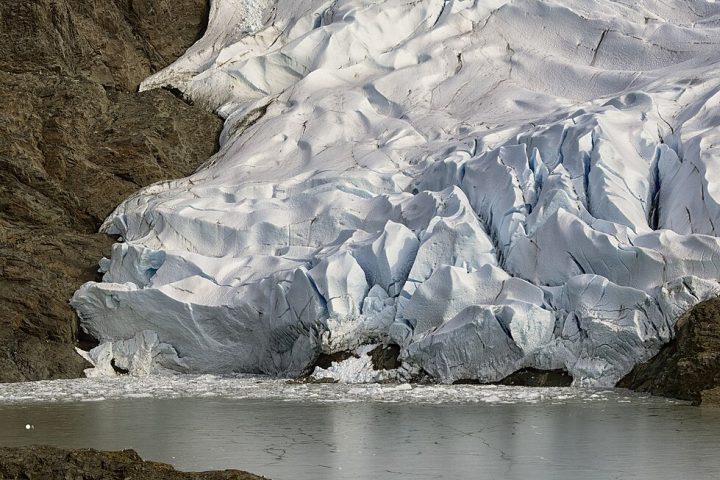 Atualmente, o glaciar Mendenhall já perde de 30 a 45 metros por ano.