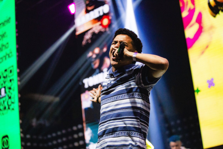 Trabalhando também como produtor, Tonhão organizava batalhas em Fortaleza antes de se mudar para São Paulo, em 2022 Trabalhando também como produtor, Tonhão organizava batalhas em Fortaleza antes de se mudar para São Paulo, em 2022