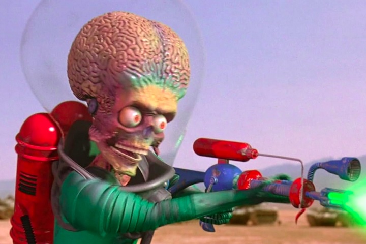 Algumas pessoas nas redes lembraram de filmes como Marte Ataca (1996 - foto) e Megamente (2010).