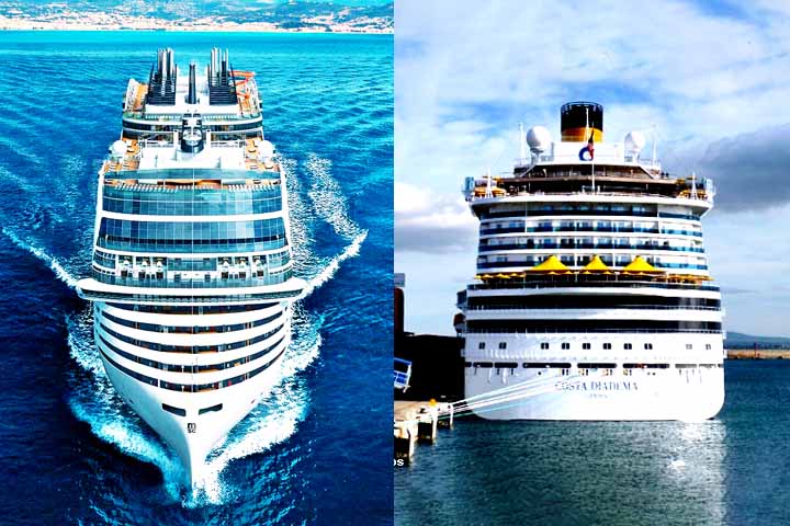 As embarcações MSC Seaview e Costa Diadema terão capacidade conjunta para mais de 6 mil pessoas, distribuídas em aproximadamente 3,9 mil cabines. 
