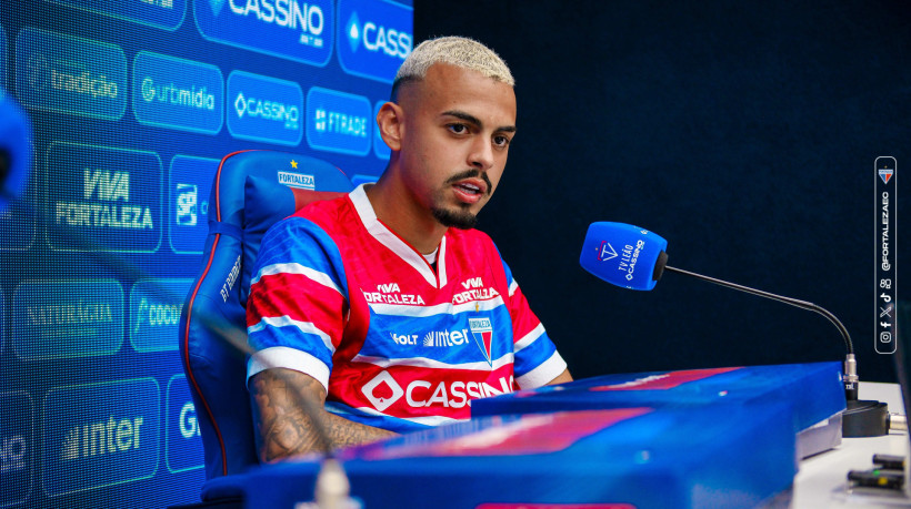 O volante Pierre foi apresentado oficialmente pelo Fortaleza