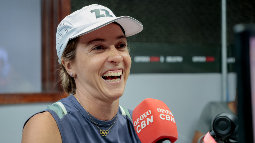 FORTALEZA, CEAR&Aacute;,  BRASIL- 29.08.2025: Vittoria Lopes, triatleta, em entrevista para os Esportes do O POVO. (Foto: Aur&eacute;lio Alves/ Jornal O POVO)