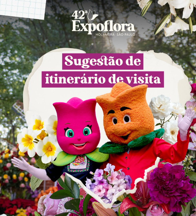 Na 42ª edição da Expoflora, que começou no dia 29 de agosto de 2025 na cidade paulista de Holambra, há uma homenagem especial à tulipa, flor símbolo da Holanda.  A maior feira de flores da América Latina vai até 28 de setembro. 