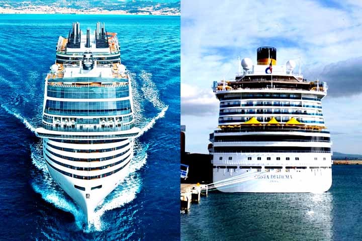 As embarcações MSC Seaview e Costa Diadema terão capacidade conjunta para mais de 6 mil pessoas, distribuídas em aproximadamente 3,9 mil cabines. 
