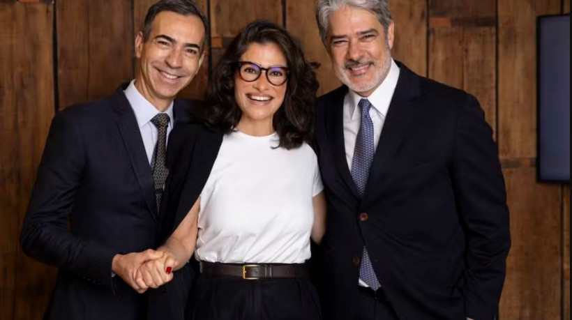 César Tralli e Renata Vasconcellos vão assumir oficialmente como novos apresentadores do 