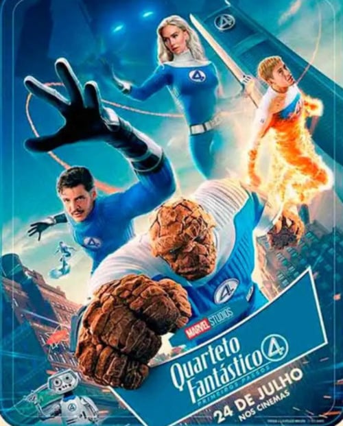 O novo filme Quarteto Fantástico: Primeiros Passos teve sua estreia mundial no dia 21 de julho de 2025 em Los Angeles, e chegou aos cinemas em 25 de julho de 2025.