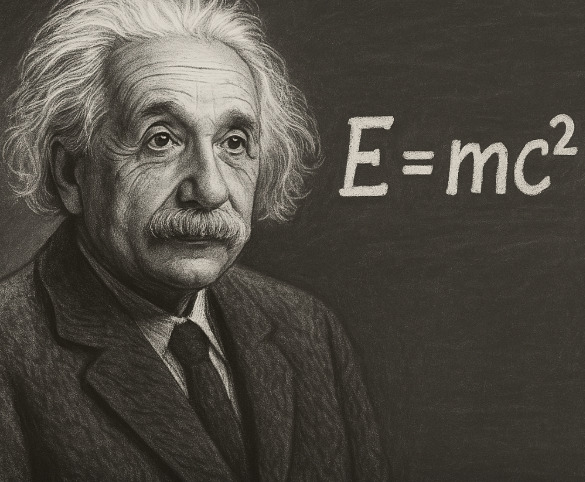 Em 1905, Albert desenvolveu uma das equações mais famosas de todos os tempos: E = mc².