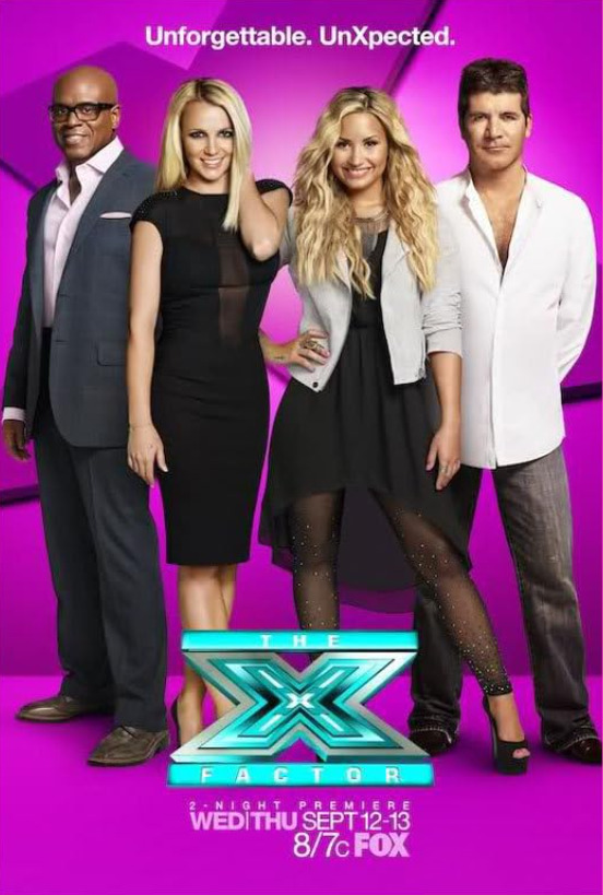 Em 2012, Demi foi jurada na segunda temporada do “The X Factor, versão norte-americana, ao lado de Simon Cowell, L.A. Reid e Britney Spears, e retornou como jurada na terceira temporada em 2013. 