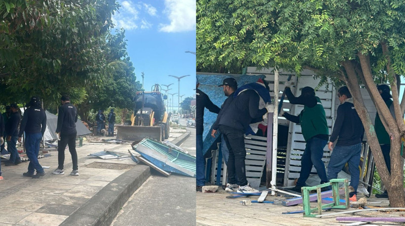 Operação de demolição de estruturas irregulares retorna no bairro Cristo Redentor, em Fortaleza, nesta terça-feira, 2