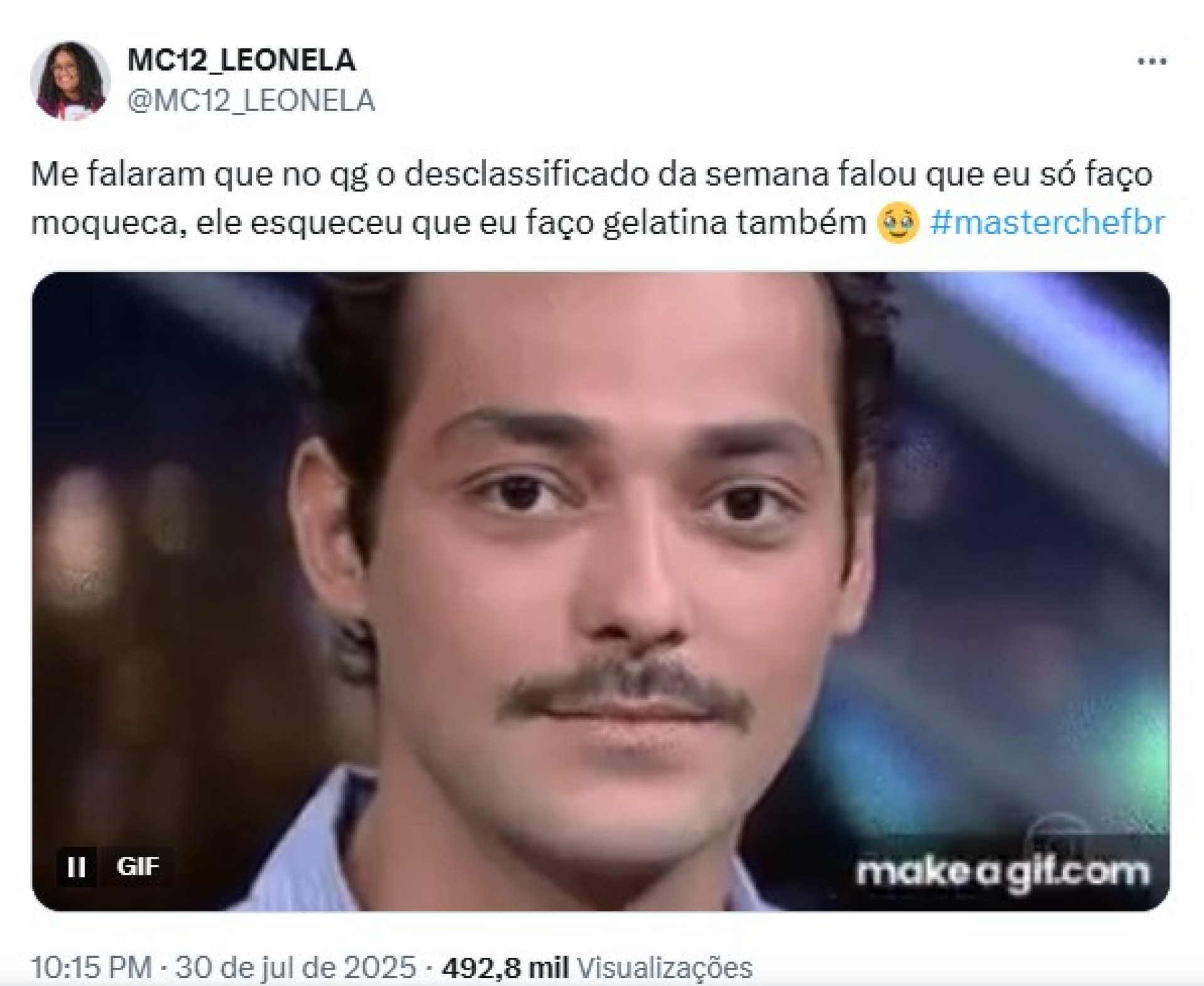 Leonela comentou a fala de Felipe M. em sua conta no X (antigo Twitter) sem mencionar o nome do participante