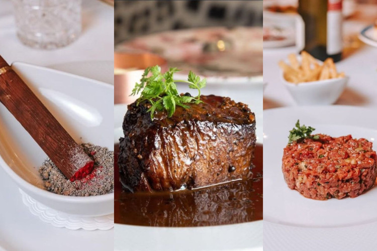 Alguns dos pratos de destaque do Les Présidents, do chef Erick Jacquin.