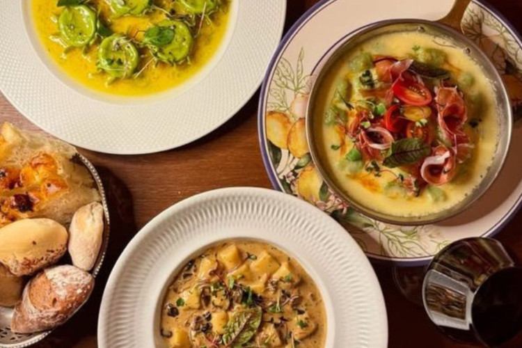 O menu à la carte italiano do restaurante Lvtetia, do chef Erick Jacquin.