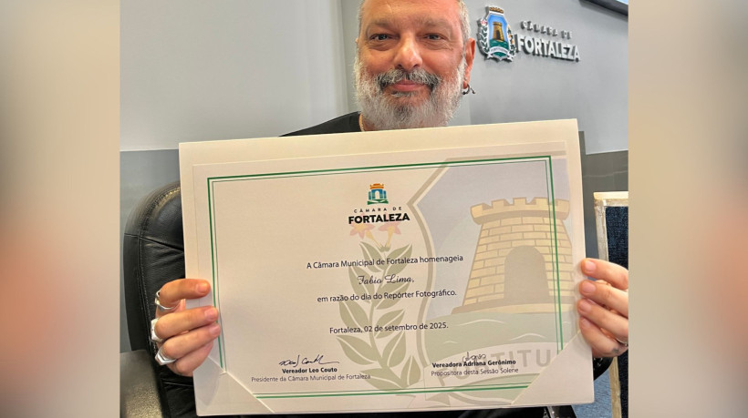 Fábio Lima trabalha para O POVO desde 1997. Entre mais de 30 prêmios, recebe homenagem na Câmara Municipal de Fortaleza (CMF) nessa terça-feira, 2