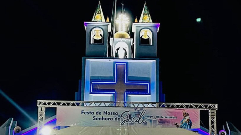 Paróquia de Nossa Senhora da Saúde atualmente celebra a padroeira da cidade em festejo (Imagem ilustrativa)